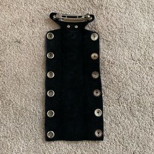 Leather hair wrap, roughly 12 inches long